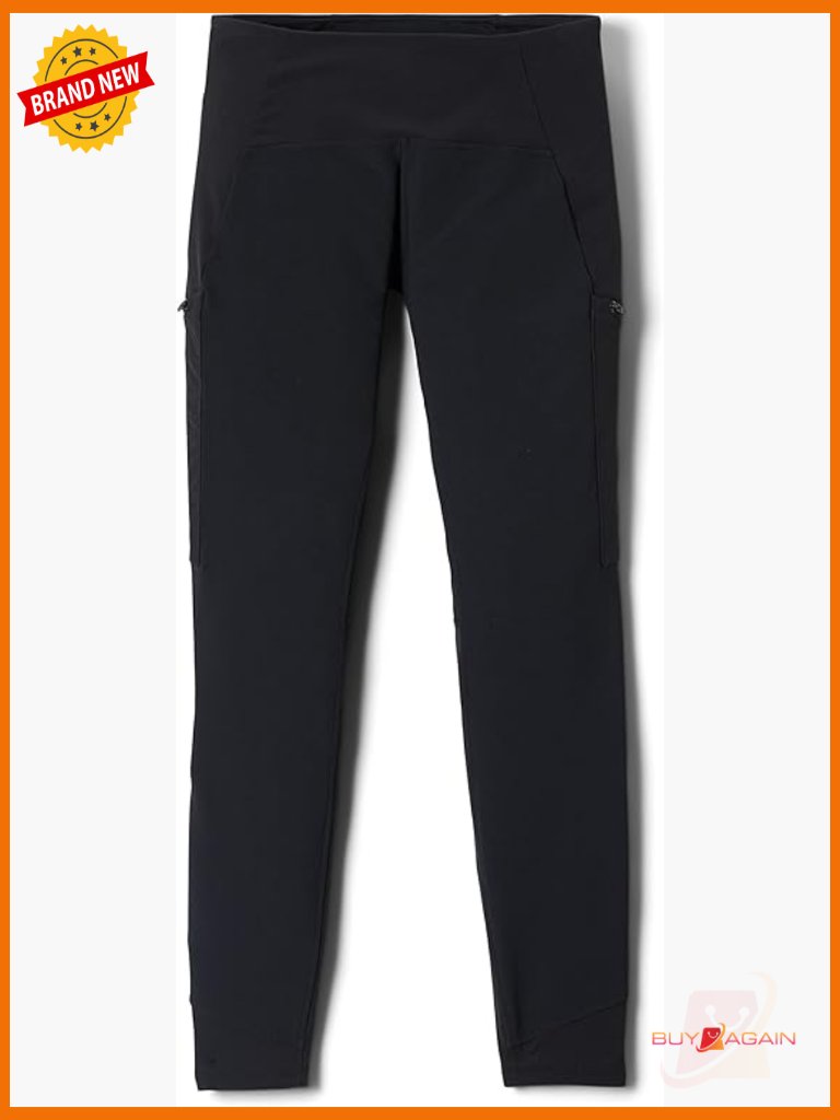 Stretch Woven Softshell Climbing Tight - High Rise, Zip Pockets, Full Gusset